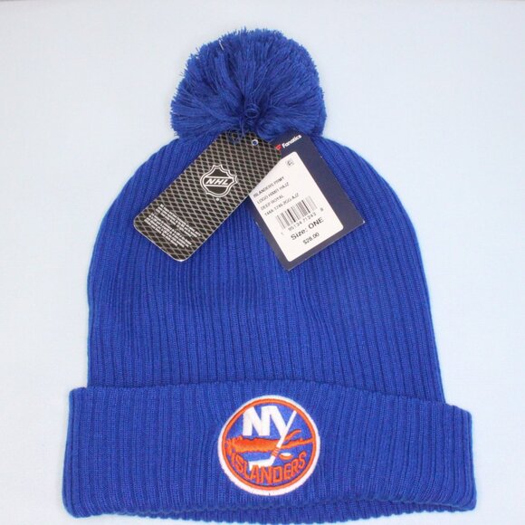 Fanatics New York Islanders Cuffed Knit Beanie Hat w/ Pom-Pom Adult Unisex OSFM - Picture 6 of 6
